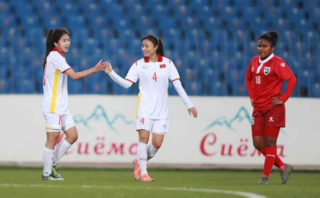 Tuyển nữ Việt Nam vùi dập Maldives 16-0 ở vòng loại Asian Cup